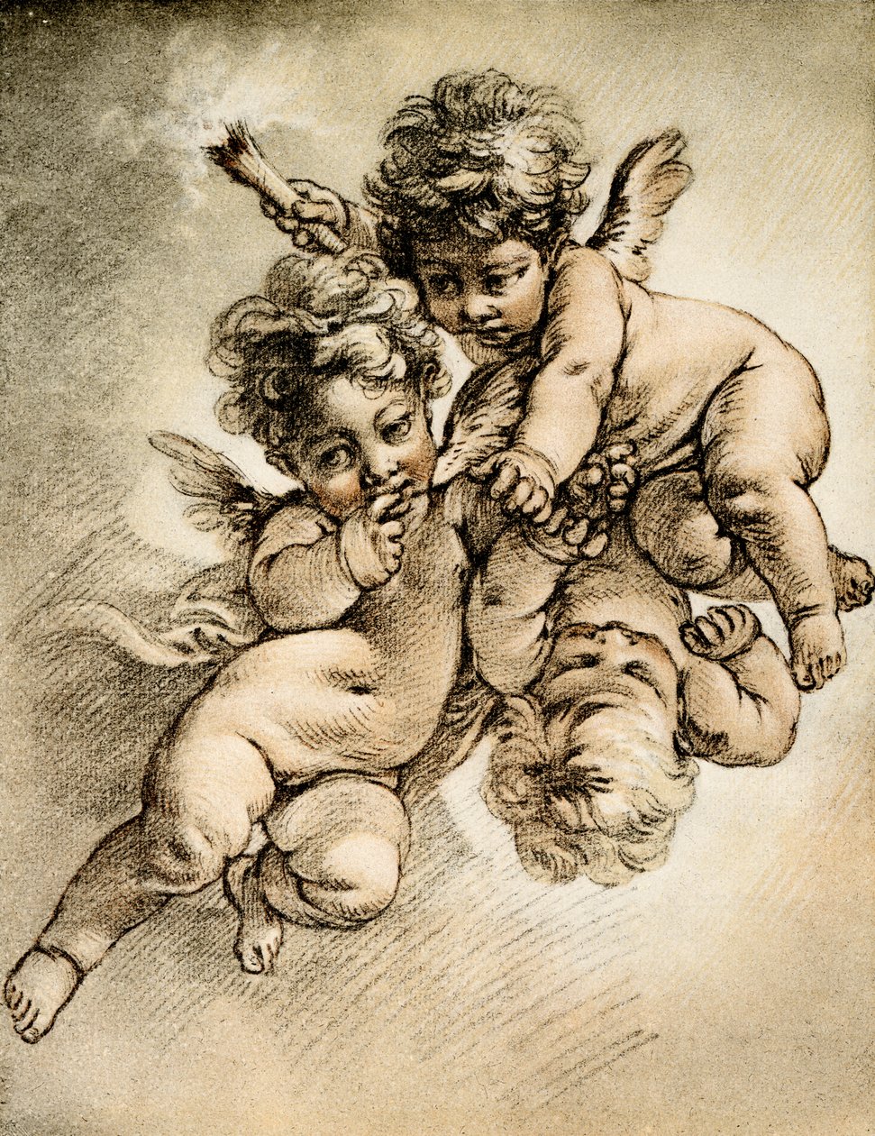Tre amoriner af François Boucher