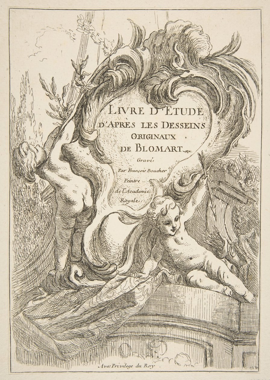 Titelblad, 1753. af François Boucher