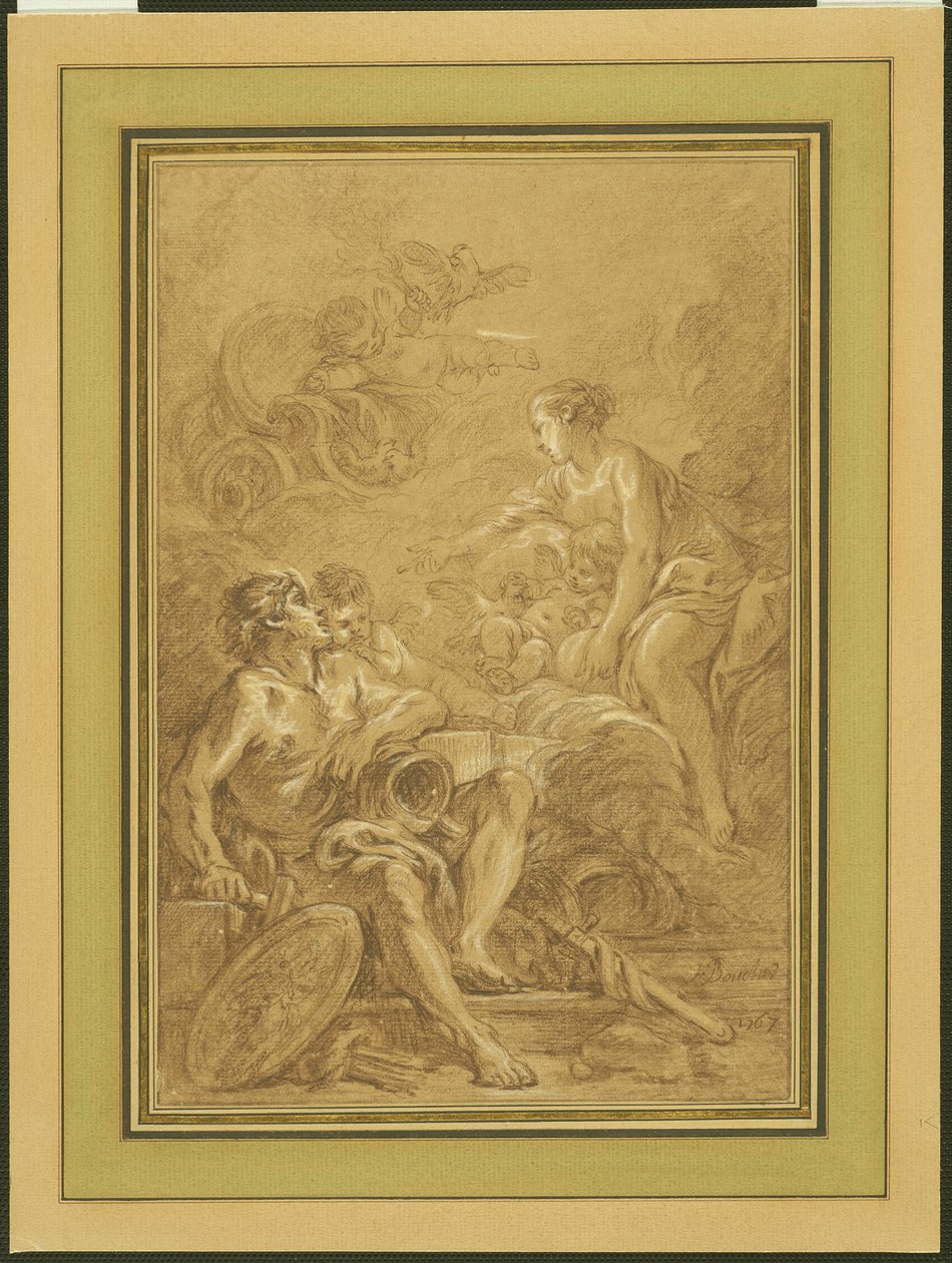 Venus befaler Vulcan at lave våben til Aeneas af François Boucher