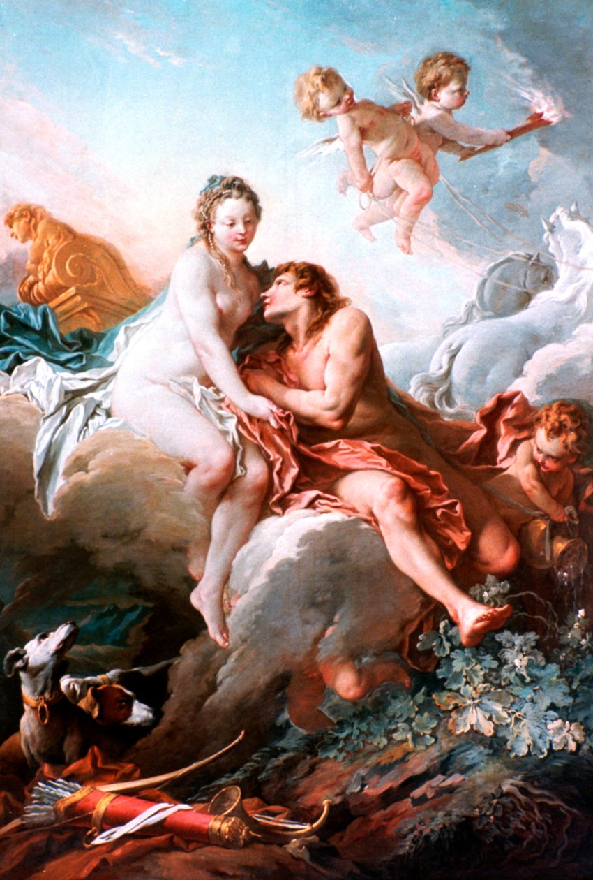 Venus og Mars, c1725-1770 af François Boucher
