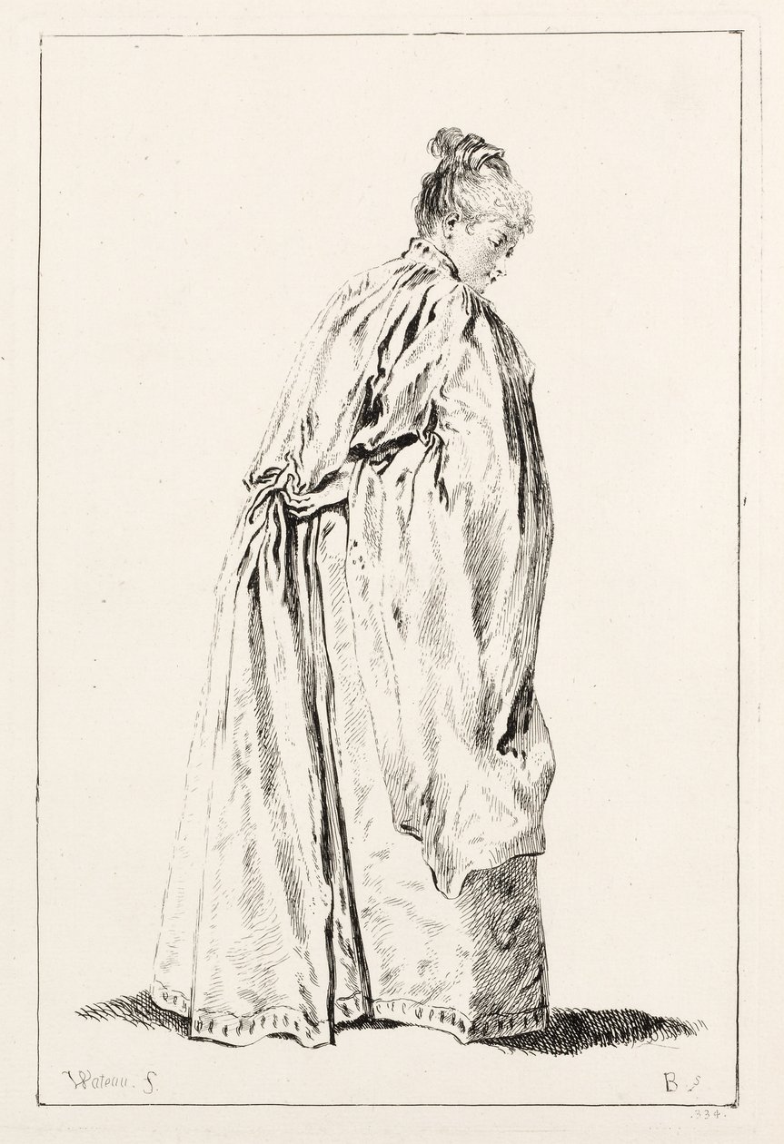 Kvinde stående. af François Boucher