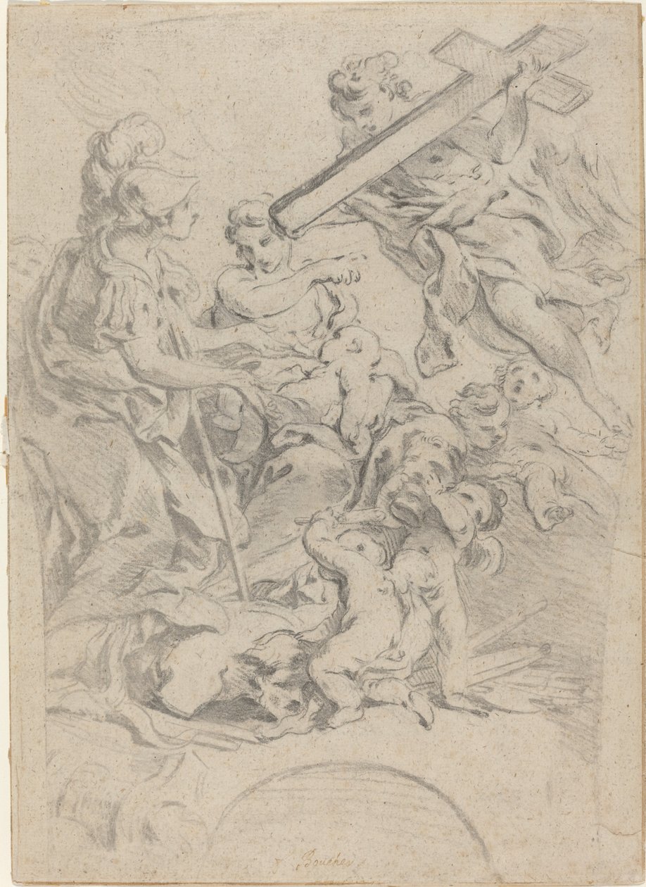 Tro og Næstekærlighed af François Boucher after Giovanni Battista Gaulli