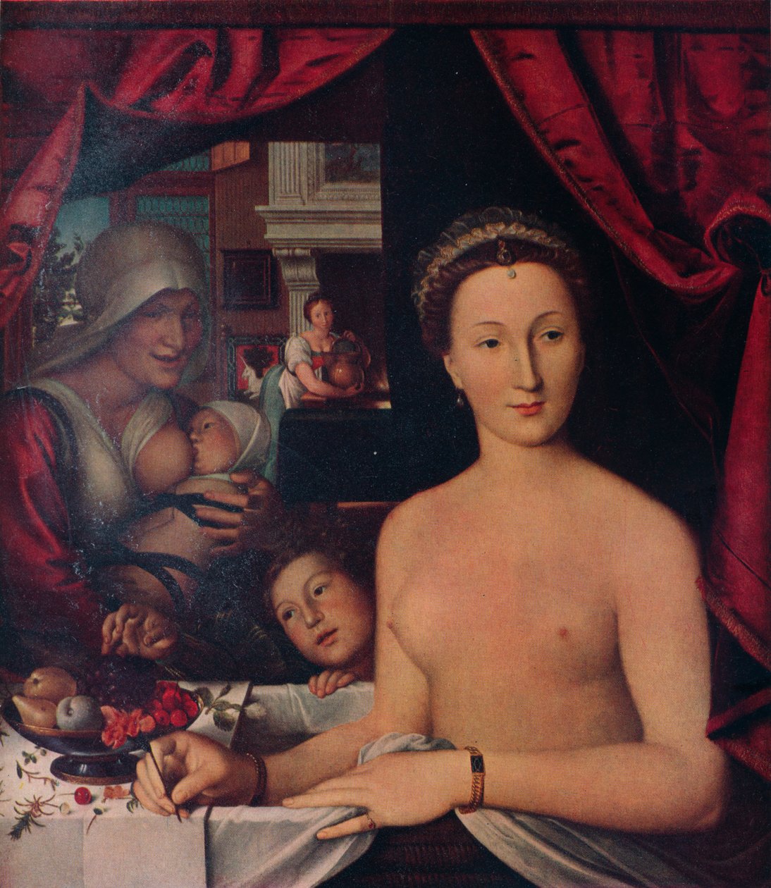 Dame Au Bain En dame i hendes bad, c1571 af François Clouet