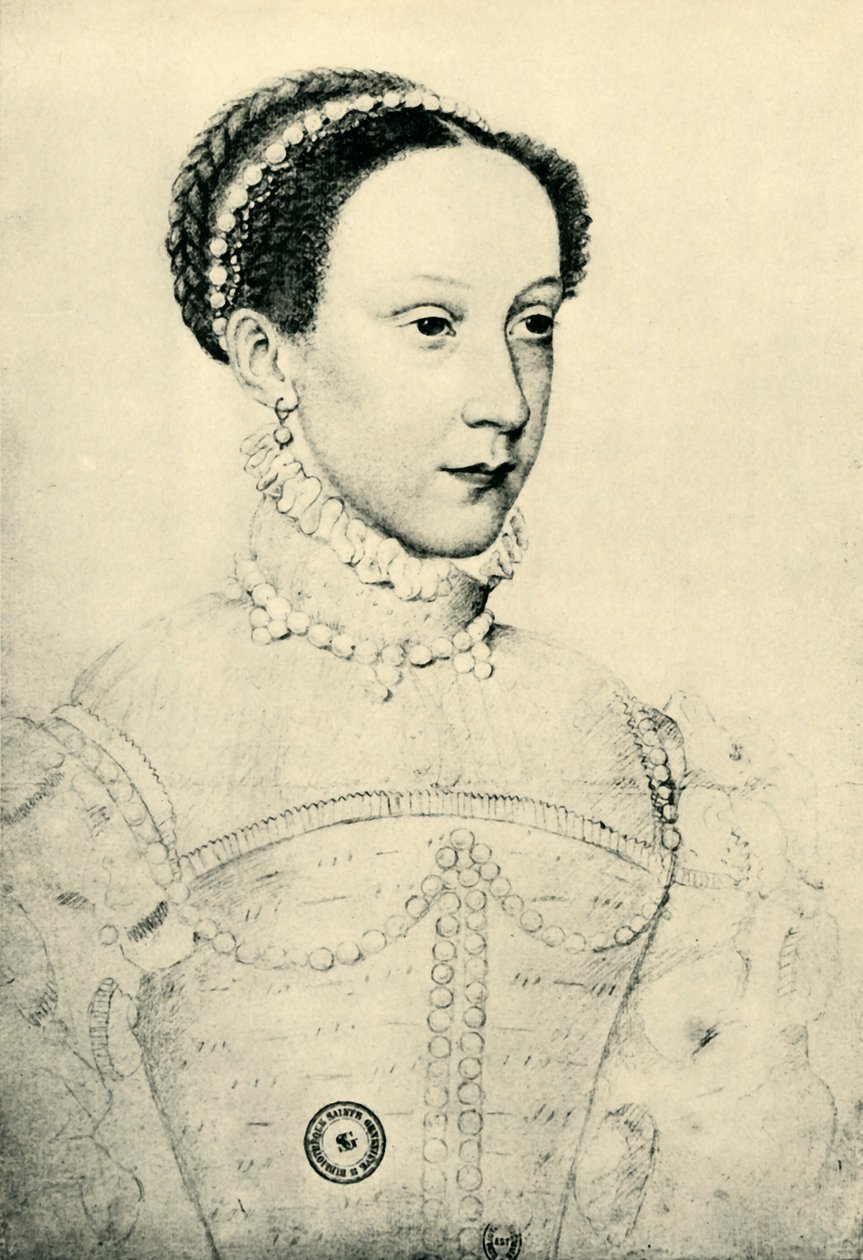 Mary, Queen of Scots, 1559, 1943. af François Clouet