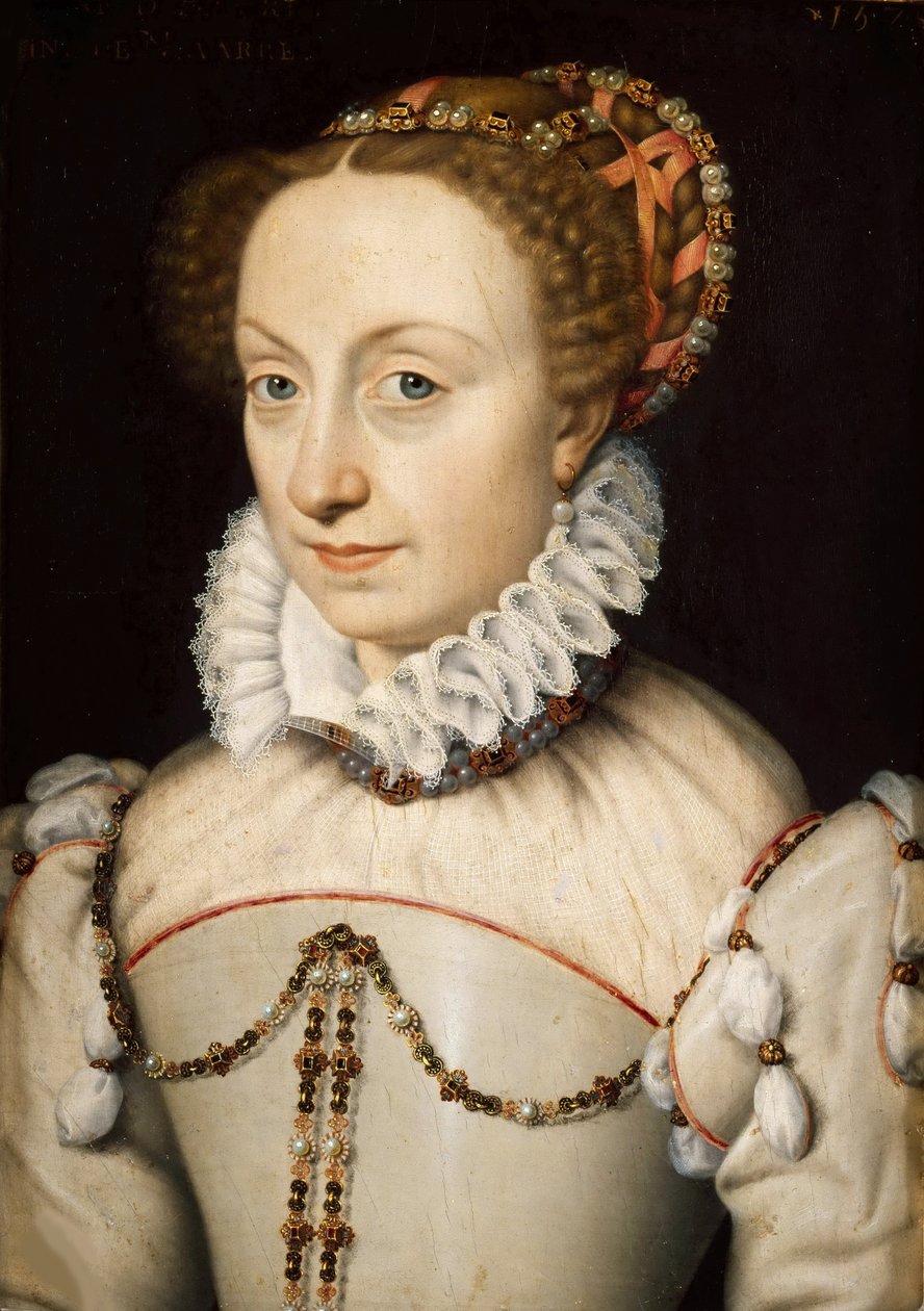 Portræt af Jeanne III af Navarra 1528-1572, 1570. af François Clouet