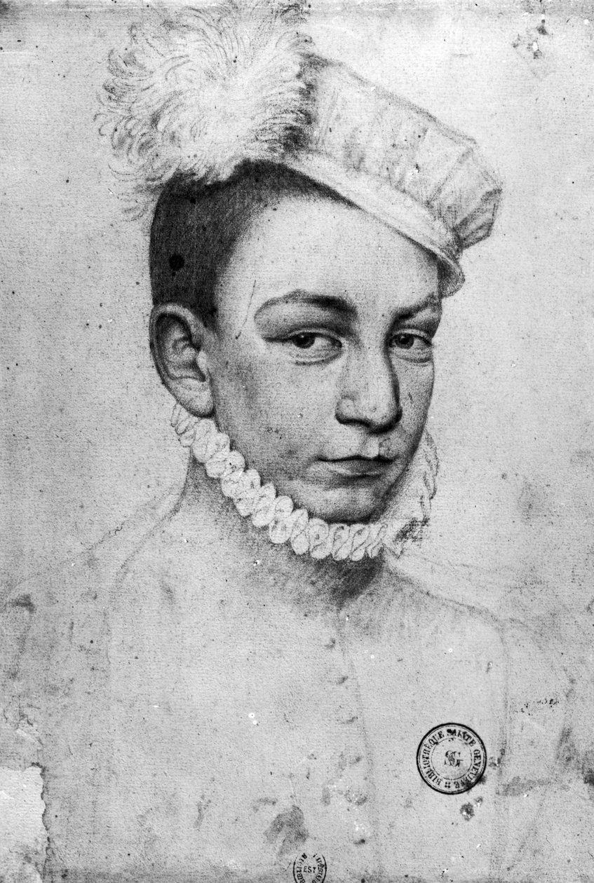 Portræt af kong Karl IX af Frankrig, 1561 af François Clouet