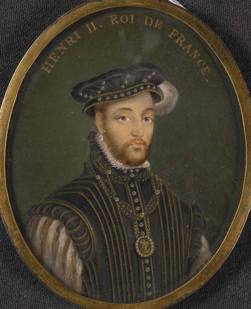 Portræt af Kong Henrik II af Frankrig Kopi af François Clouet
