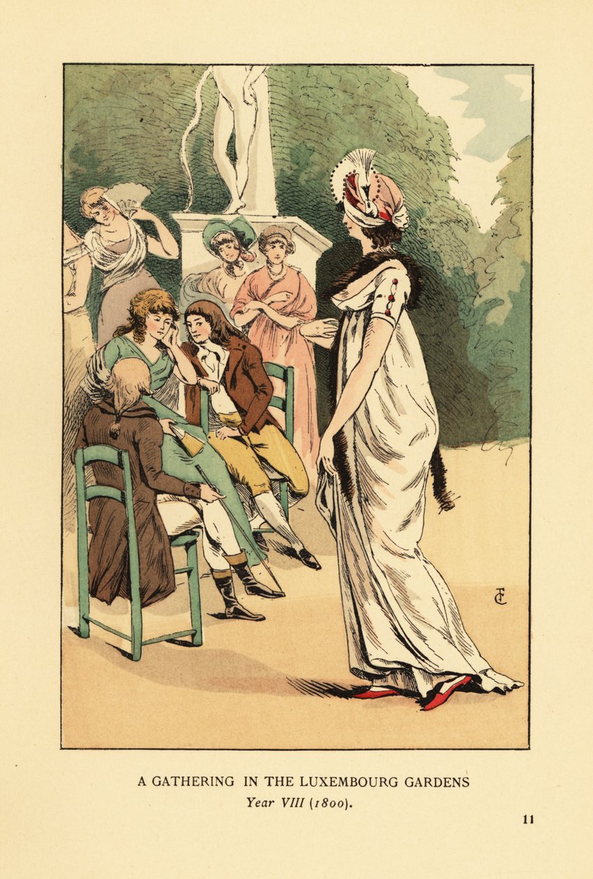 En sammenkomst i Luxembourg-haven, år VIII af François Courboin