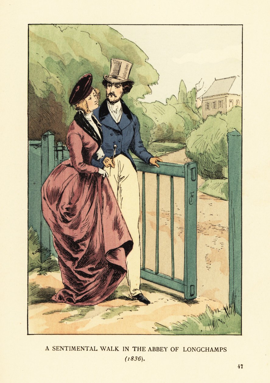 En sentimental tur i klosteret Longchamps af François Courboin