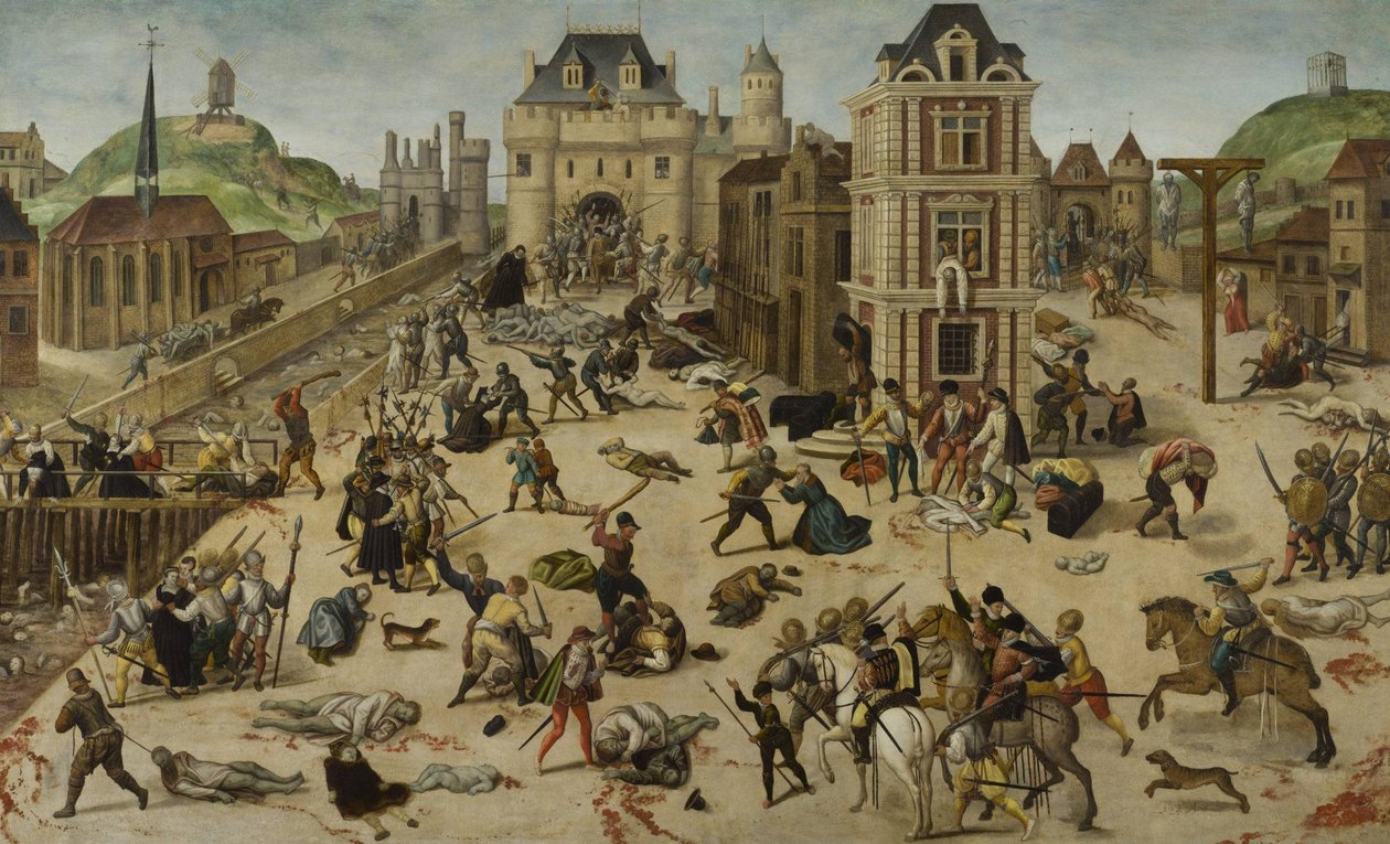 Bartholomæusdag-massakren af Francois Dubois