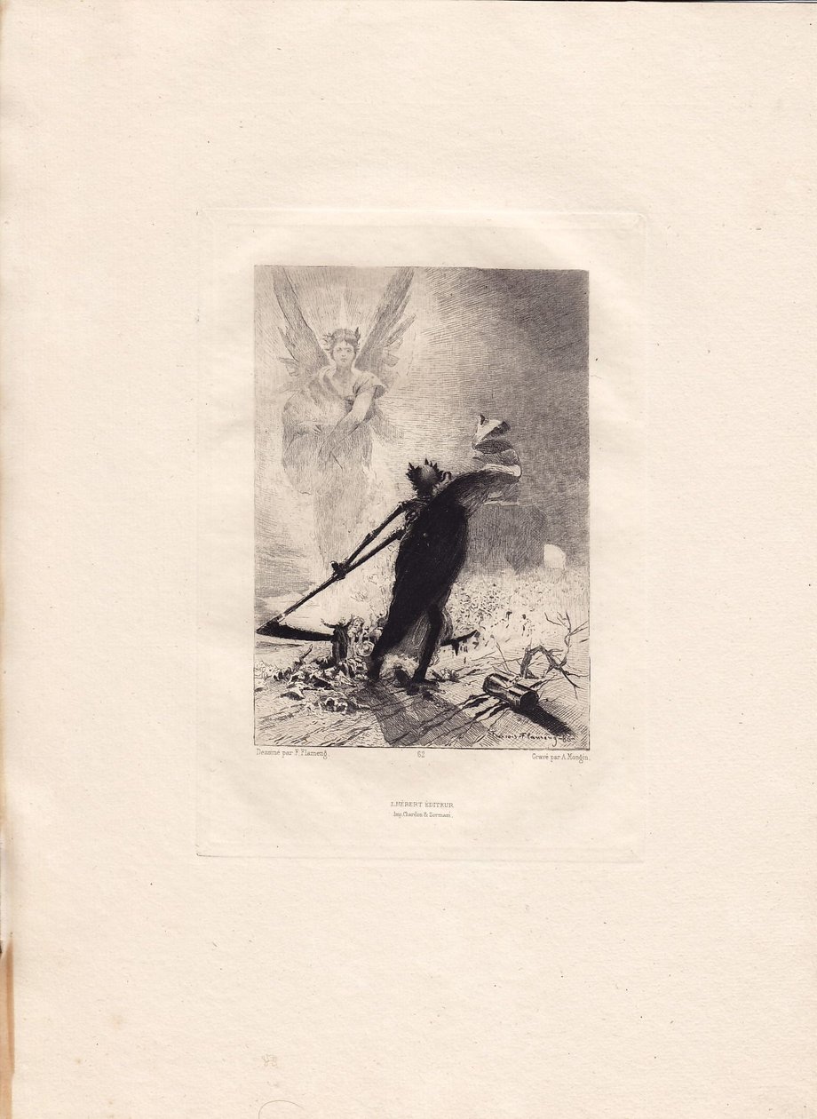 François Flameng - Victor Hugo - Les Contemplations - Manden med leen af Francois Flameng