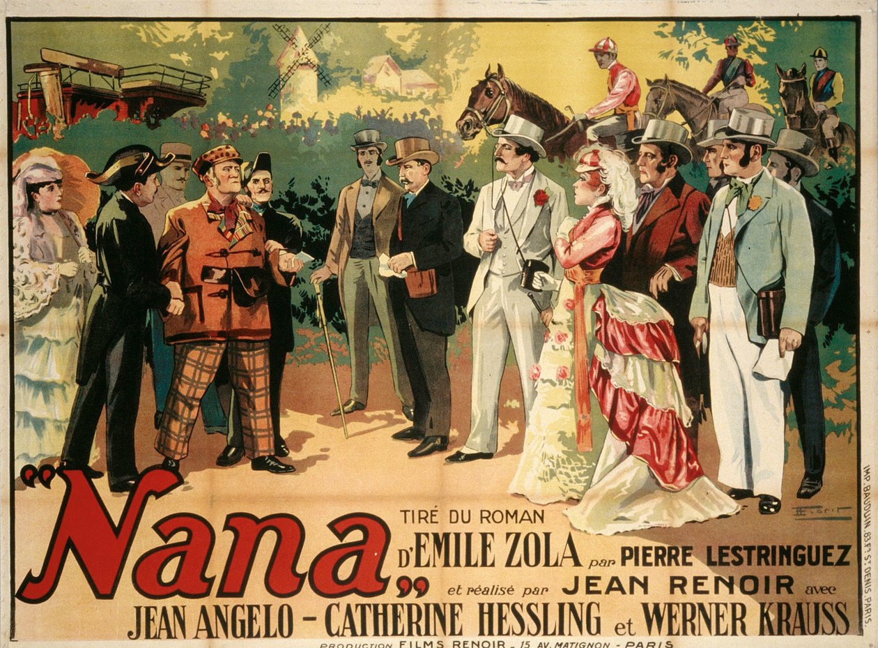 Filmplakat Nana af Jean Renoir, 1926. af François Florit