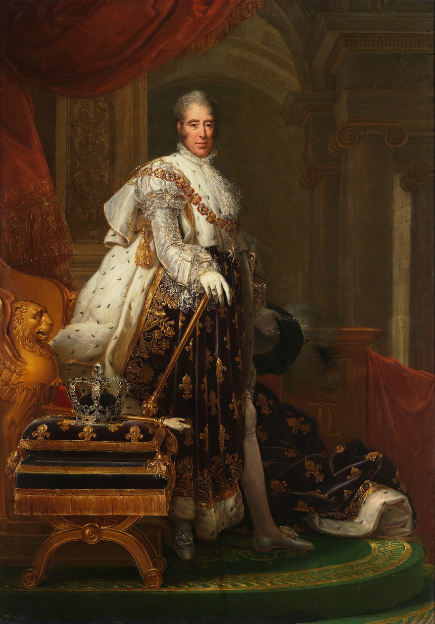 Fransk: Charles X en habits de sacre Charles X af Frankrig af François Gérard