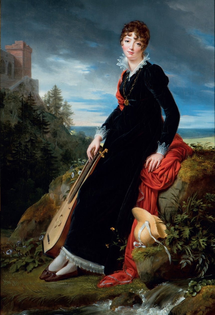 Portræt af grevinde Katarzyna Joanna Gabrielle Starzenska (1782-1862). af François Gérard