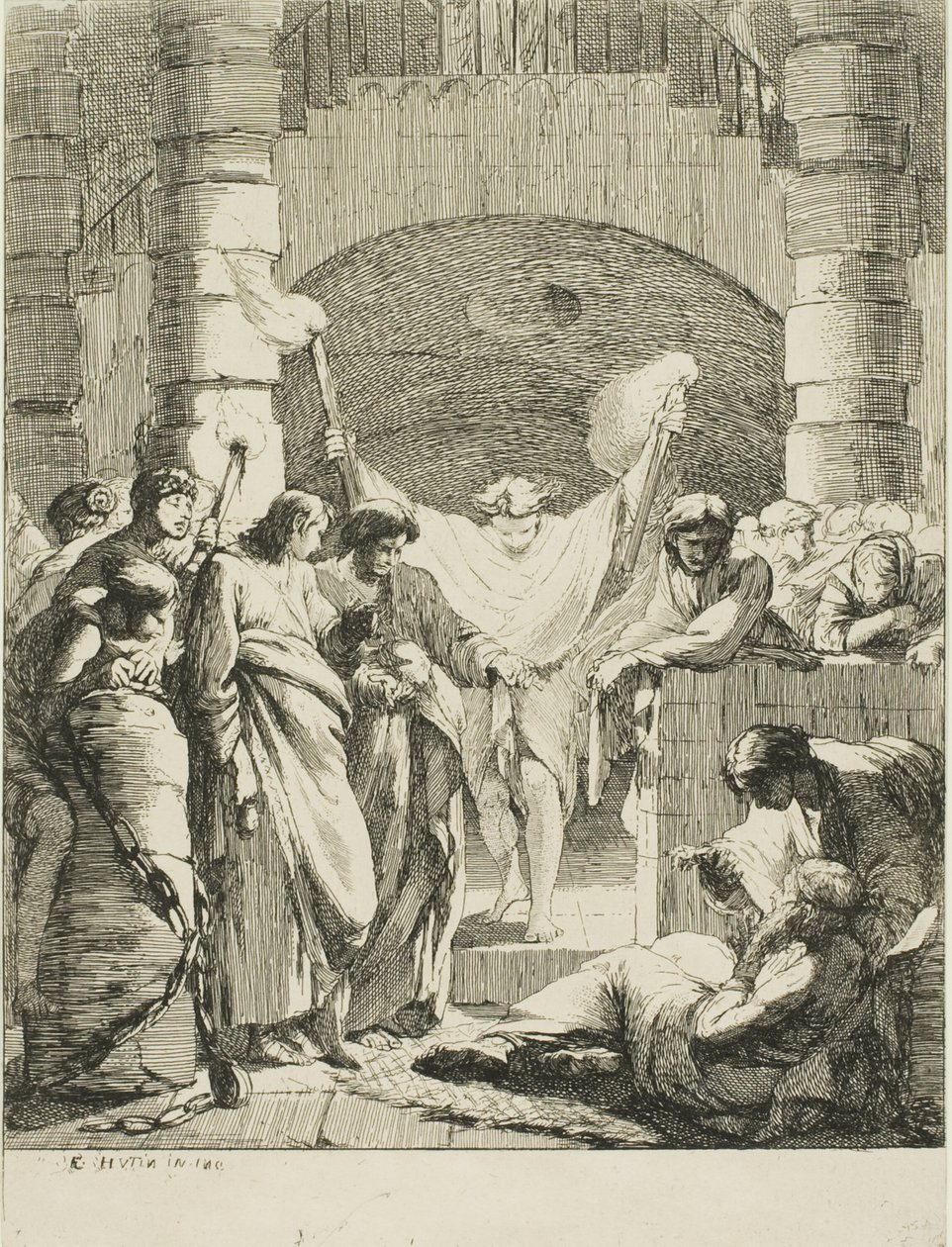 Visiting Prisoners, fra The Seven Acts of Mercy af François Hutin