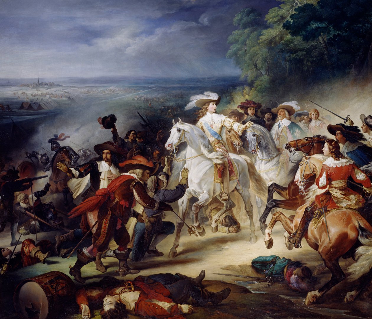Slaget ved Rocroy, 19. maj 1643, 1834 af François Joseph Heim