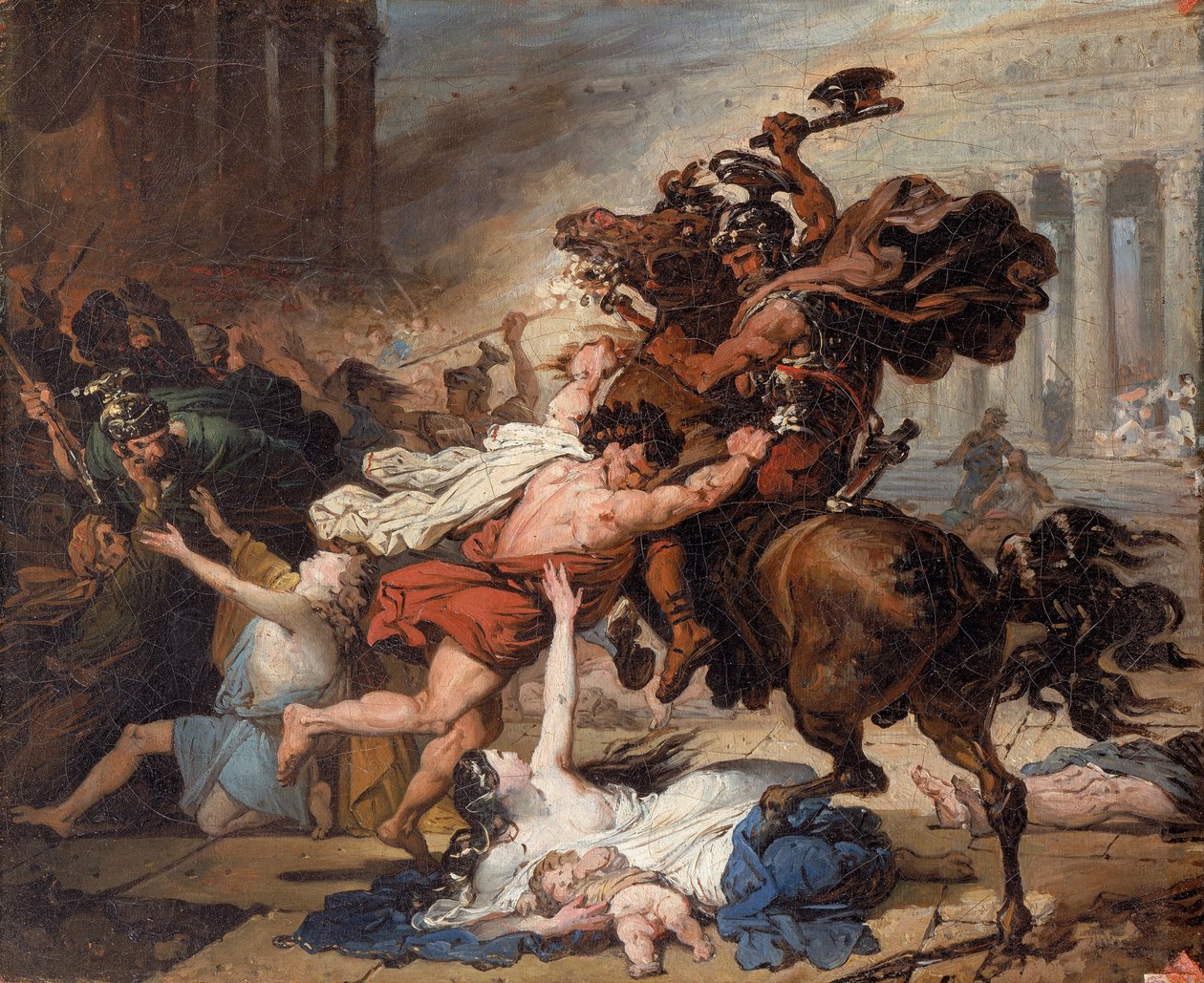 Ødelæggelse af Jerusalem ved romernes undersøgelse, 1824 af François Joseph Heim