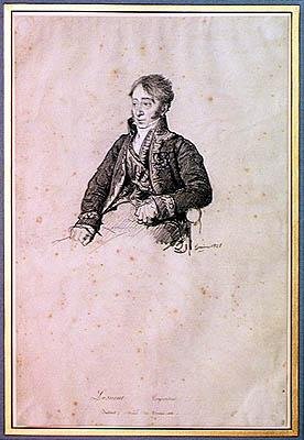 Jean-Francois Lesueur (1760-1837) 1828 (kul på papir) af François Joseph Heim