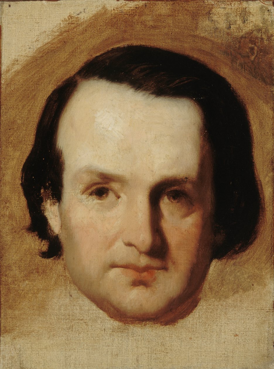 Portræt af Victor Hugo 1802-1885, ca 1835. af François Joseph Heim