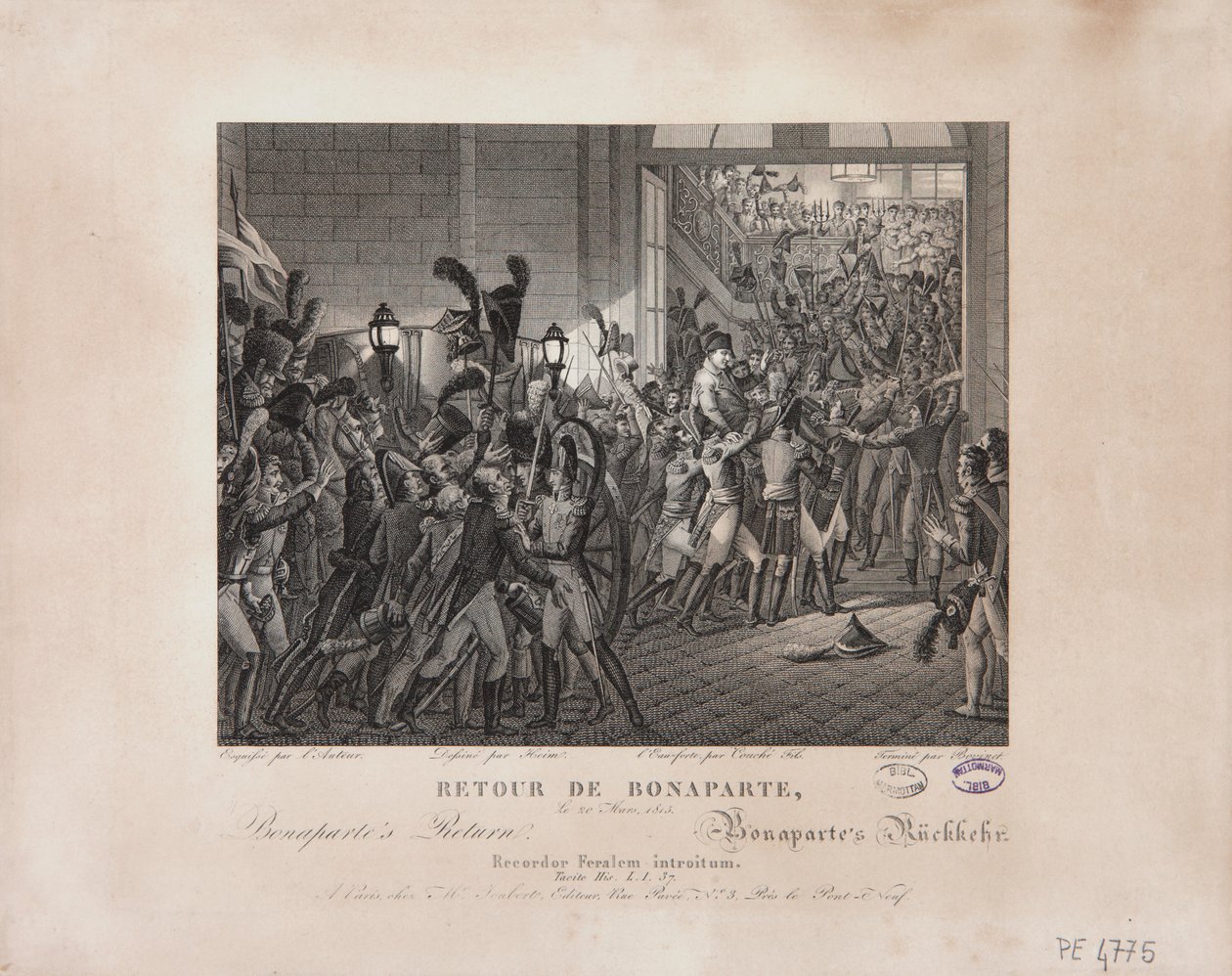 Bonapartes tilbagevenden, 20. marts 1815, ca. 1820 af François Joseph Heim