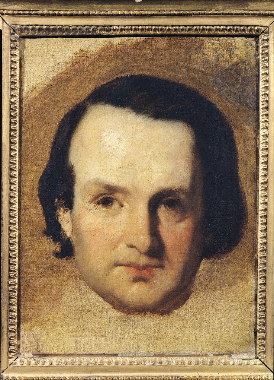 Studie til et portræt af Victor Hugo (1802-85) c.1836 af François Joseph Heim