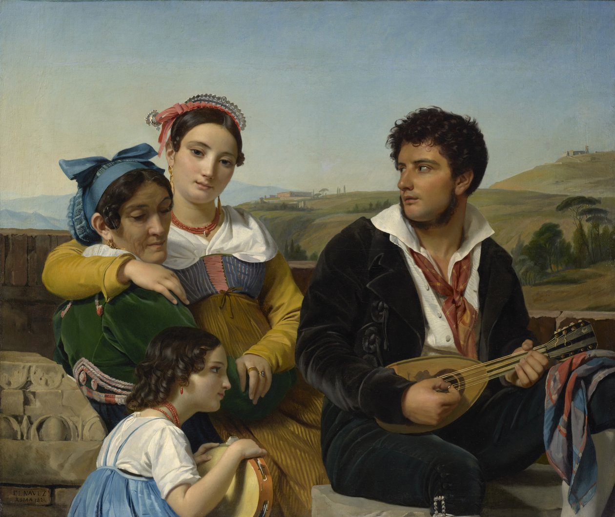 Musikalsk gruppe, 1821 af François Joseph Navez