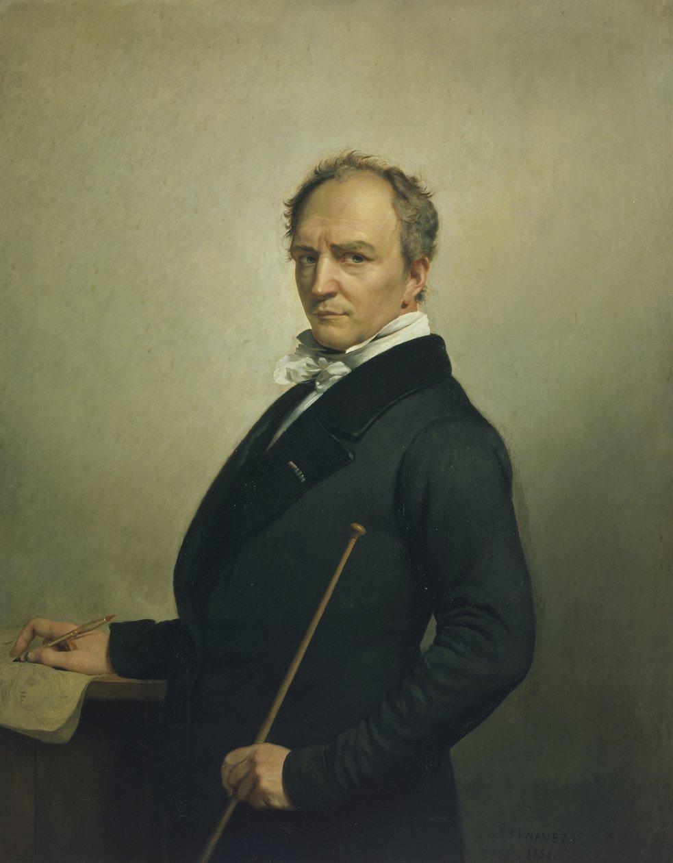 Selvportræt (olie på lærred) af François Joseph Navez