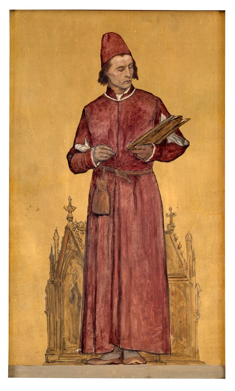 Maleren Hans Memling (olie på lærred) af François Joseph Navez