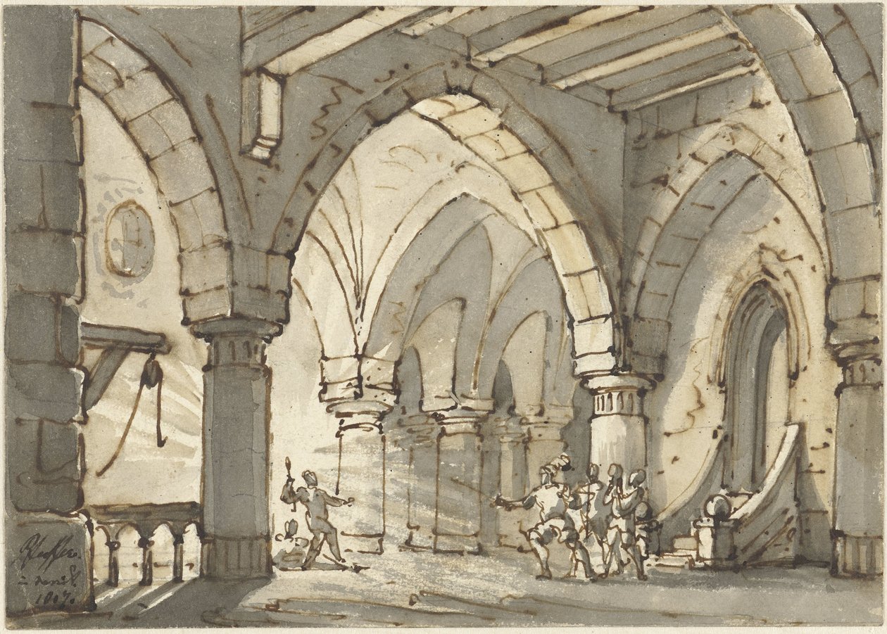 Scene fra stykket Don Luis de Vargas af François Joseph Pfeiffer (II)