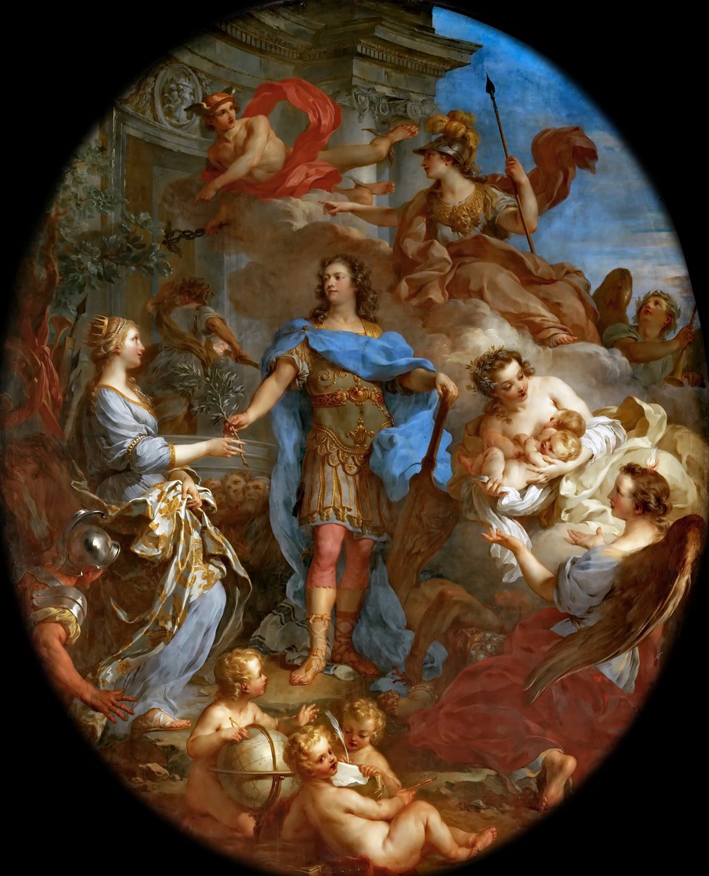 Ludvig XV bringer fred til Europa af François Le Moyne
