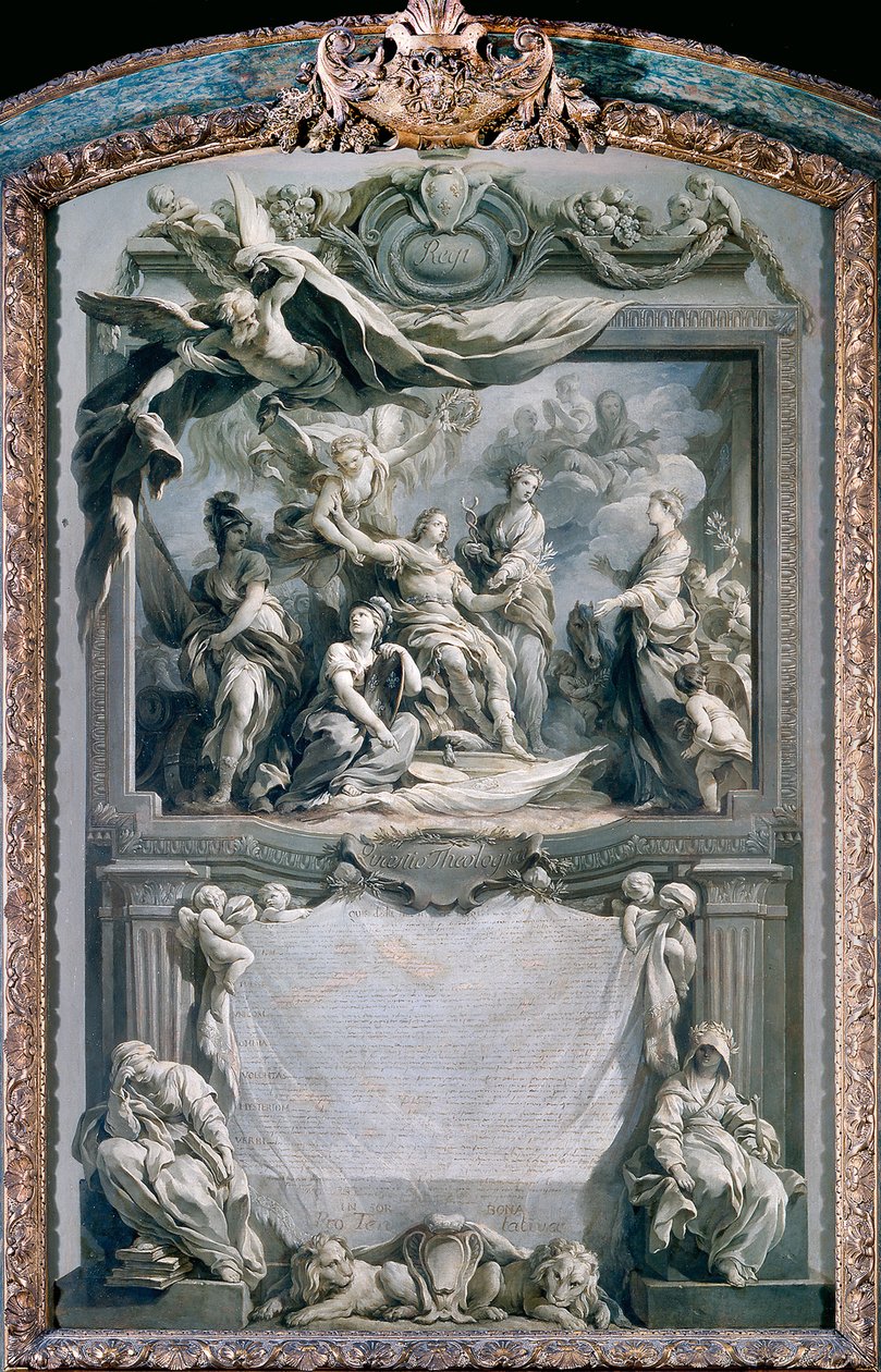 Ludvig XV giver fred til Europa af François Le Moyne