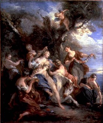 Europas voldtægt, 1725 af François Lemoyne