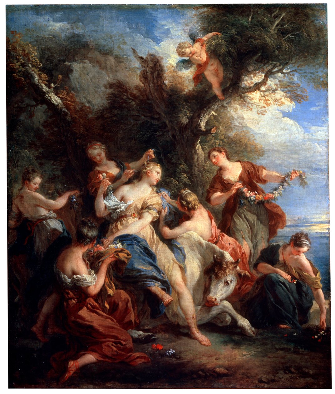 Europas voldtægt, c1725 af François Lemoyne