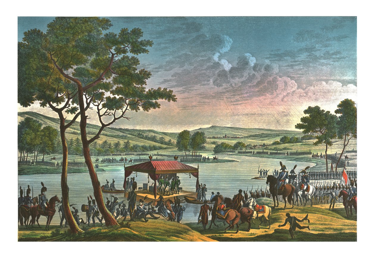Møde mellem de to kejsere, 25. juni 1807, c1850 af François Louis Couché