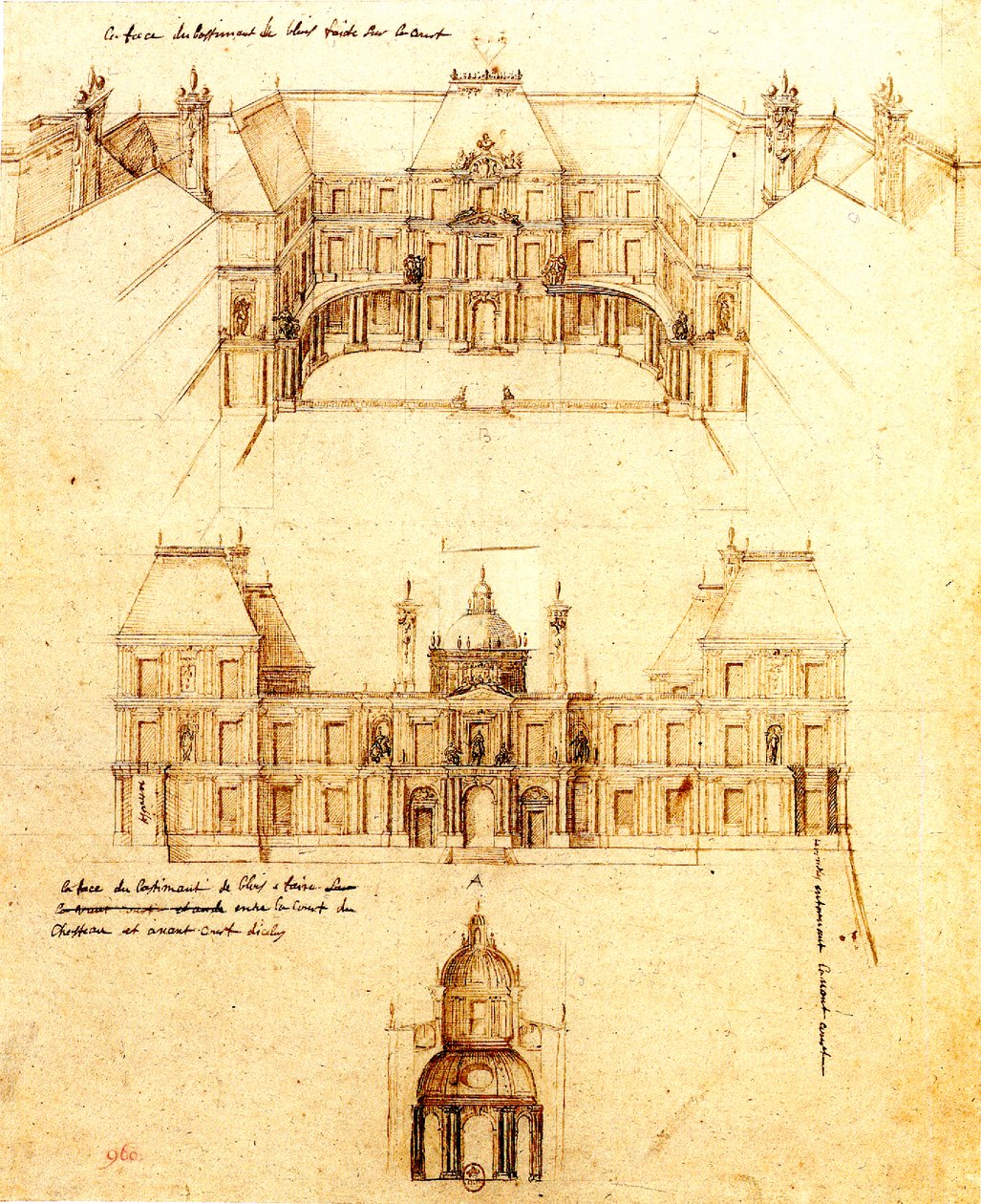 François Mansart, projekt for Blois - Cosperec 1998 s. 160 af Francois Mansart