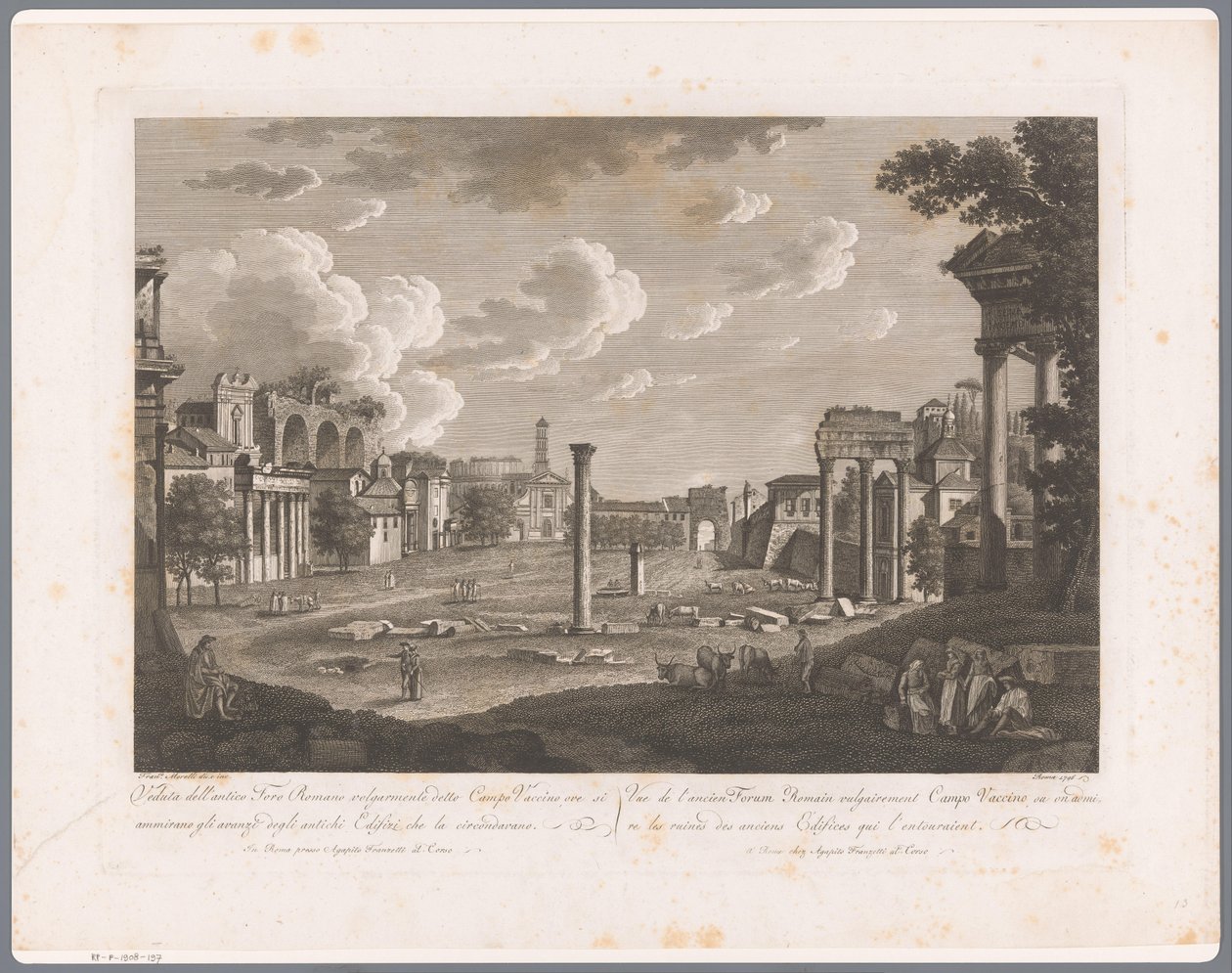 Udsigt over Forum Romanum Udsigt over Rom (serietitel) af François Morel