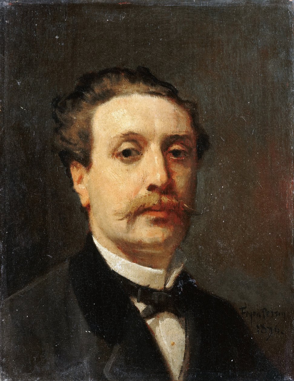 Portræt af Guy de Maupassant af François Nicolas Auguste Feyen Perrin