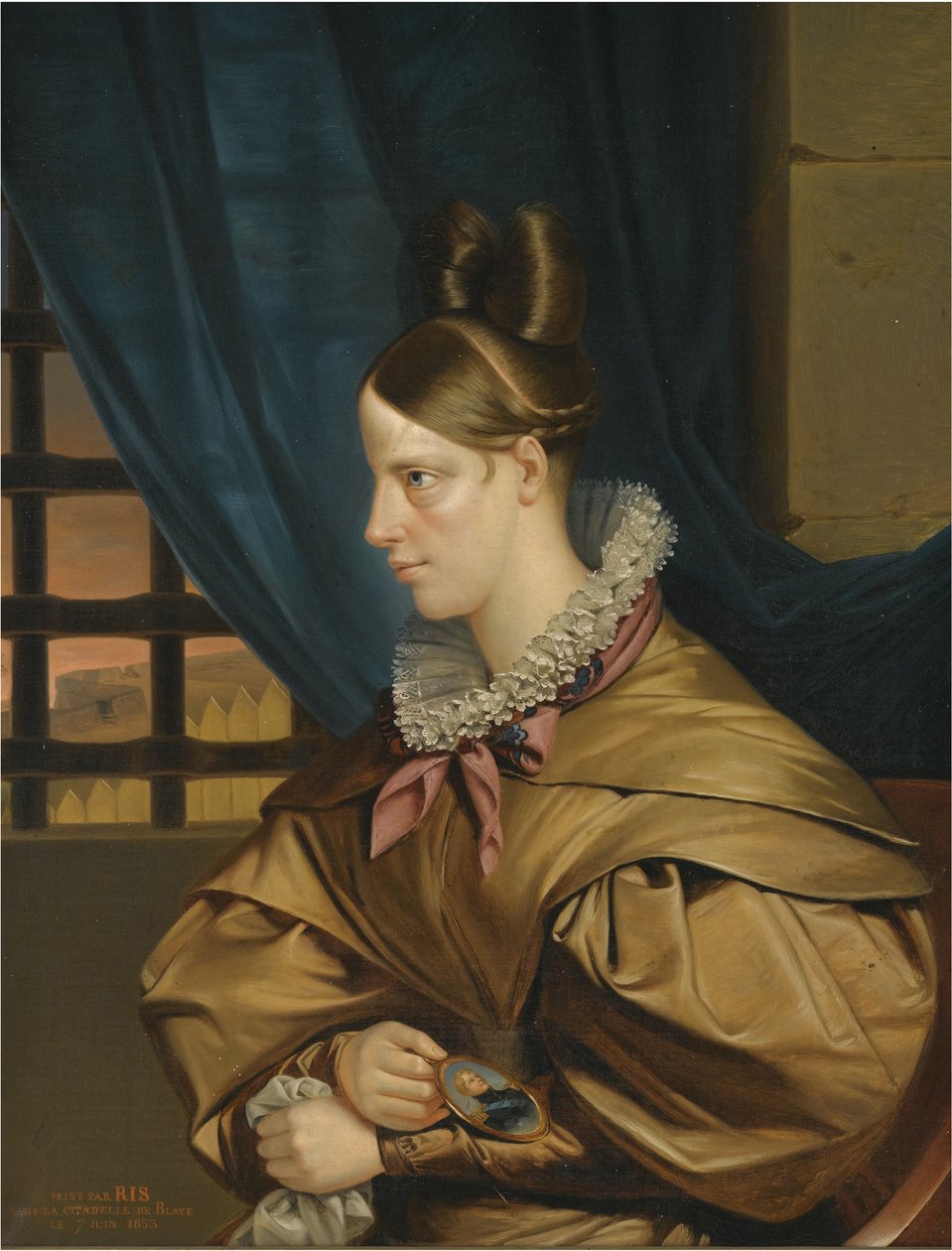 Duchesse de Berry fængslet i Chateau of Blaye, slutningen af 1830