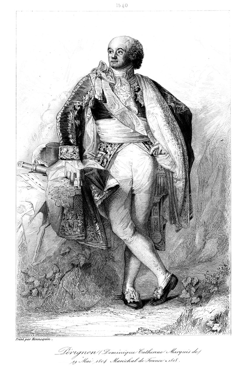Dominique Catherine Perignon 1754-1818, Marquis de Grenade og marskal af Frankrig, 1839. af François Pigeot