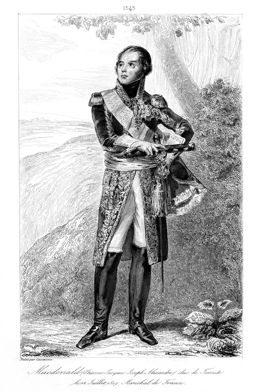 Etienne Jacques-Joseph-Alexandre MacDonald 1765-1840, hertug af Taranto og marskal af Frankrig, 1839. af François Pigeot