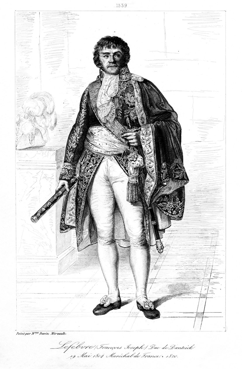 Francois Joseph Lefebvre 1755-1820, hertug af Dantzig, 1839. af François Pigeot
