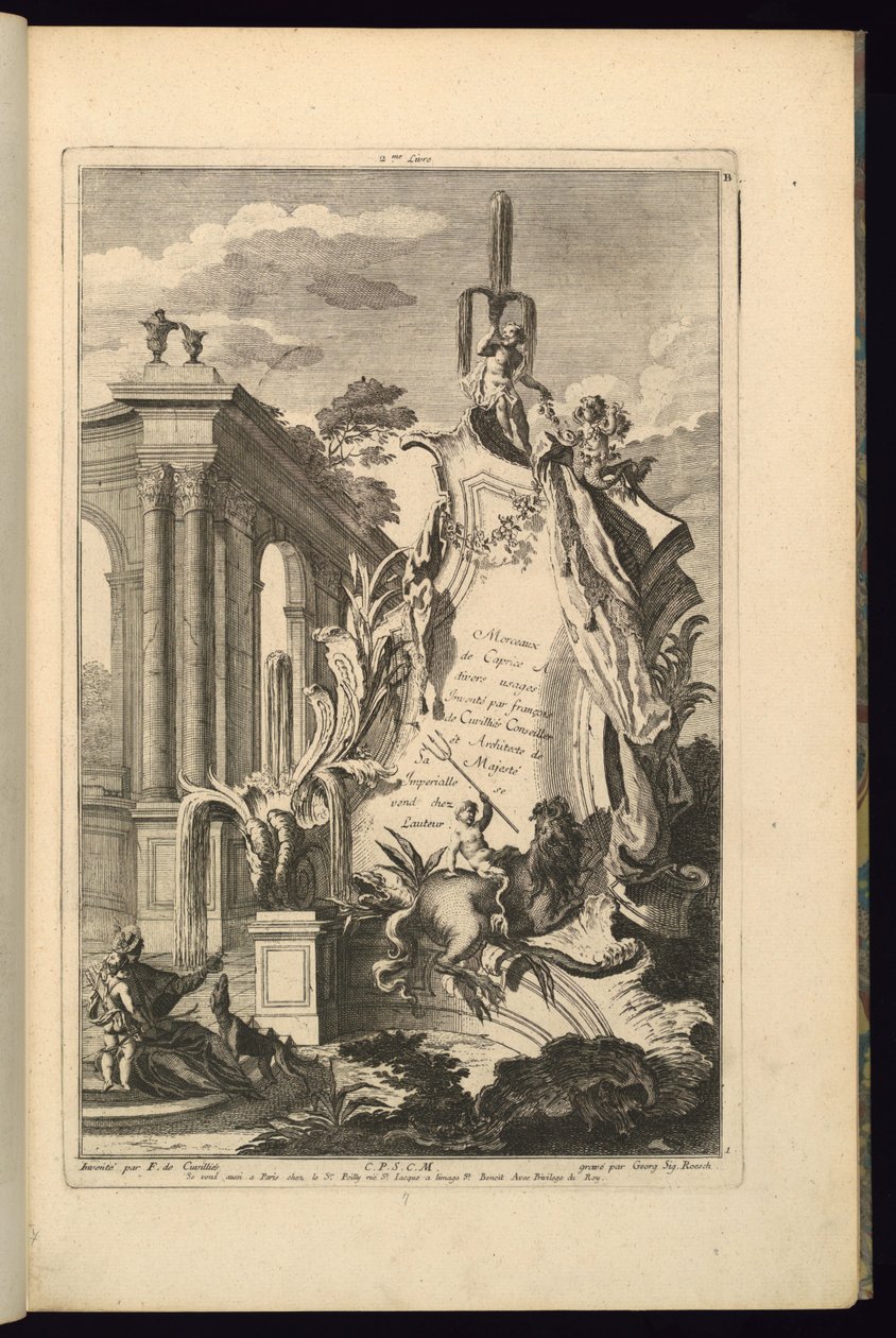 Design til Cartouche af François de Cuvilliés the Elder