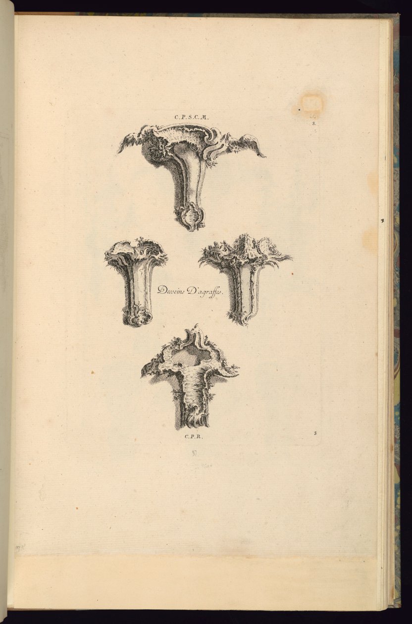 Hæftedesigns af François de Cuvilliés the Elder