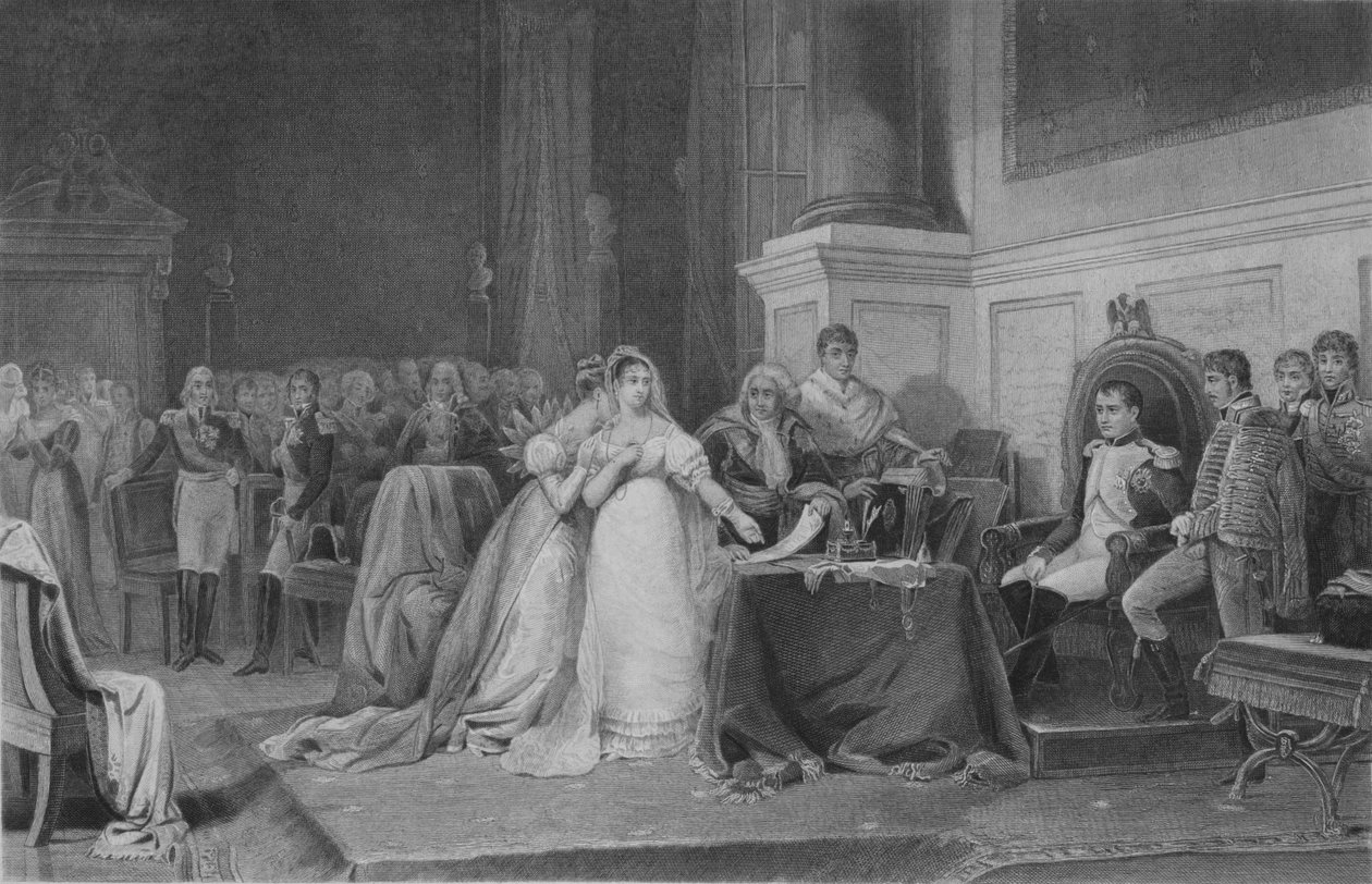 The Divorce of Josephine, 1846, midten af det 19. århundrede. af François de Meersman