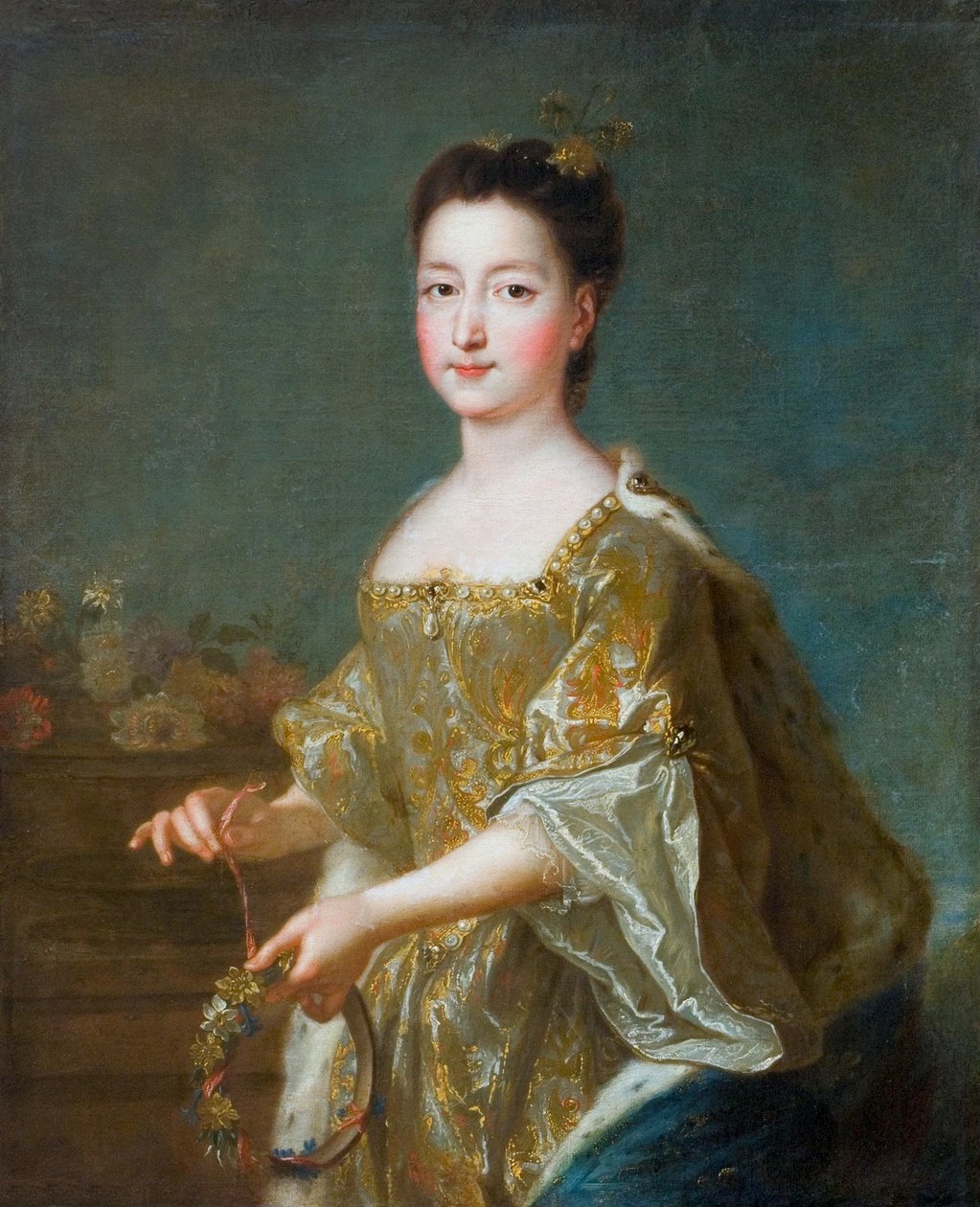 Polsk: Portræt af Teresa Kunegunda Sobieska som brud af Francois de Troy