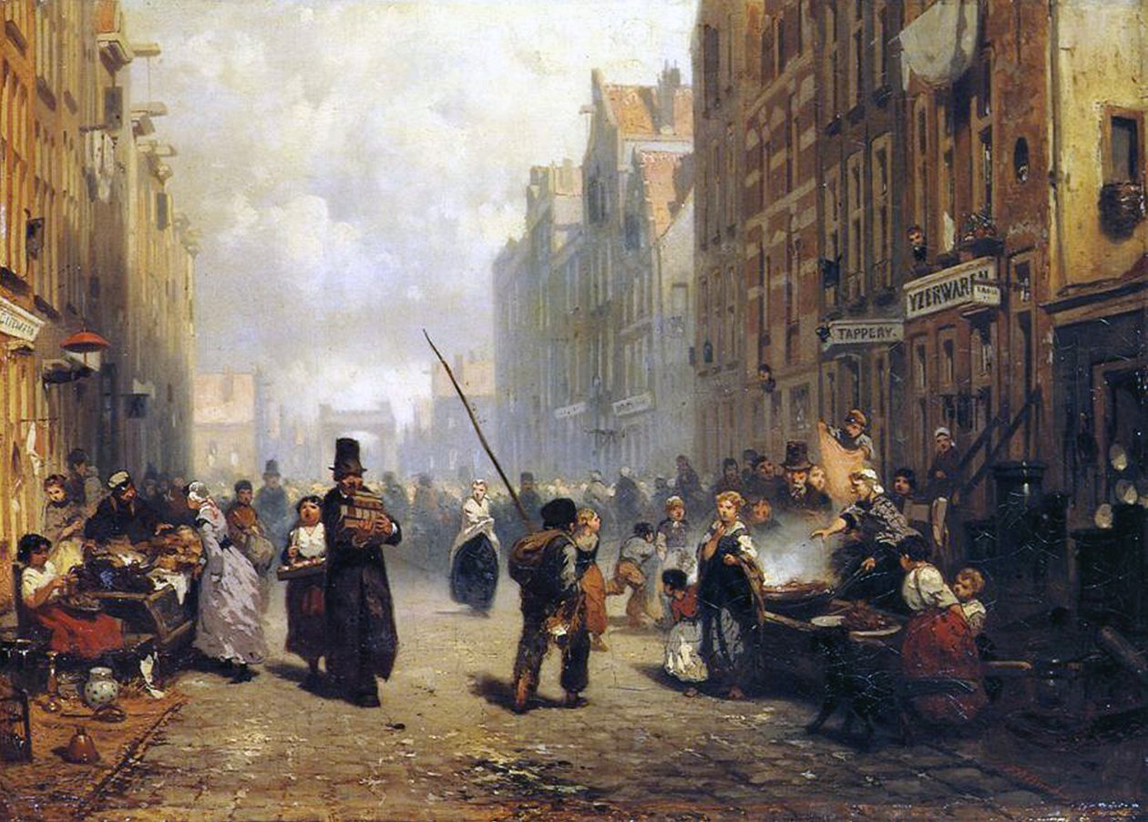 Amsterdam, det jødiske kvarter af Frans Arnold Breuhaus de Groot