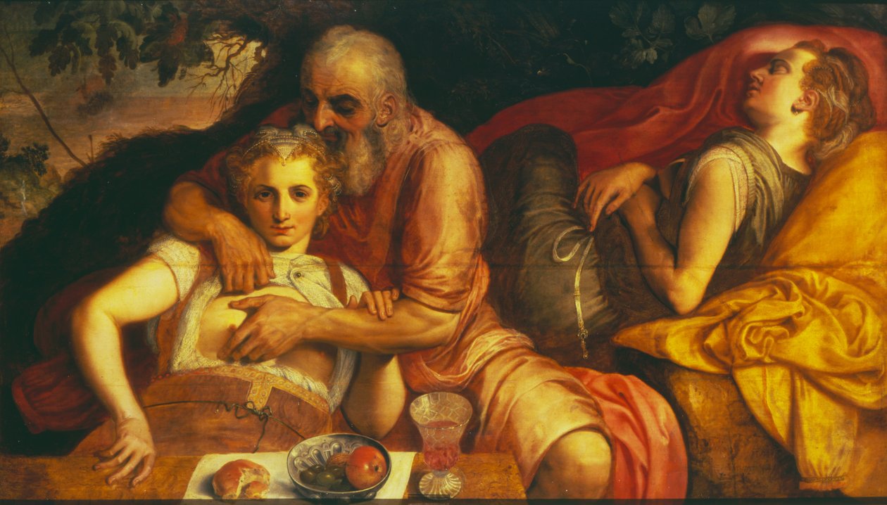 Lot og hans døtre, 1550