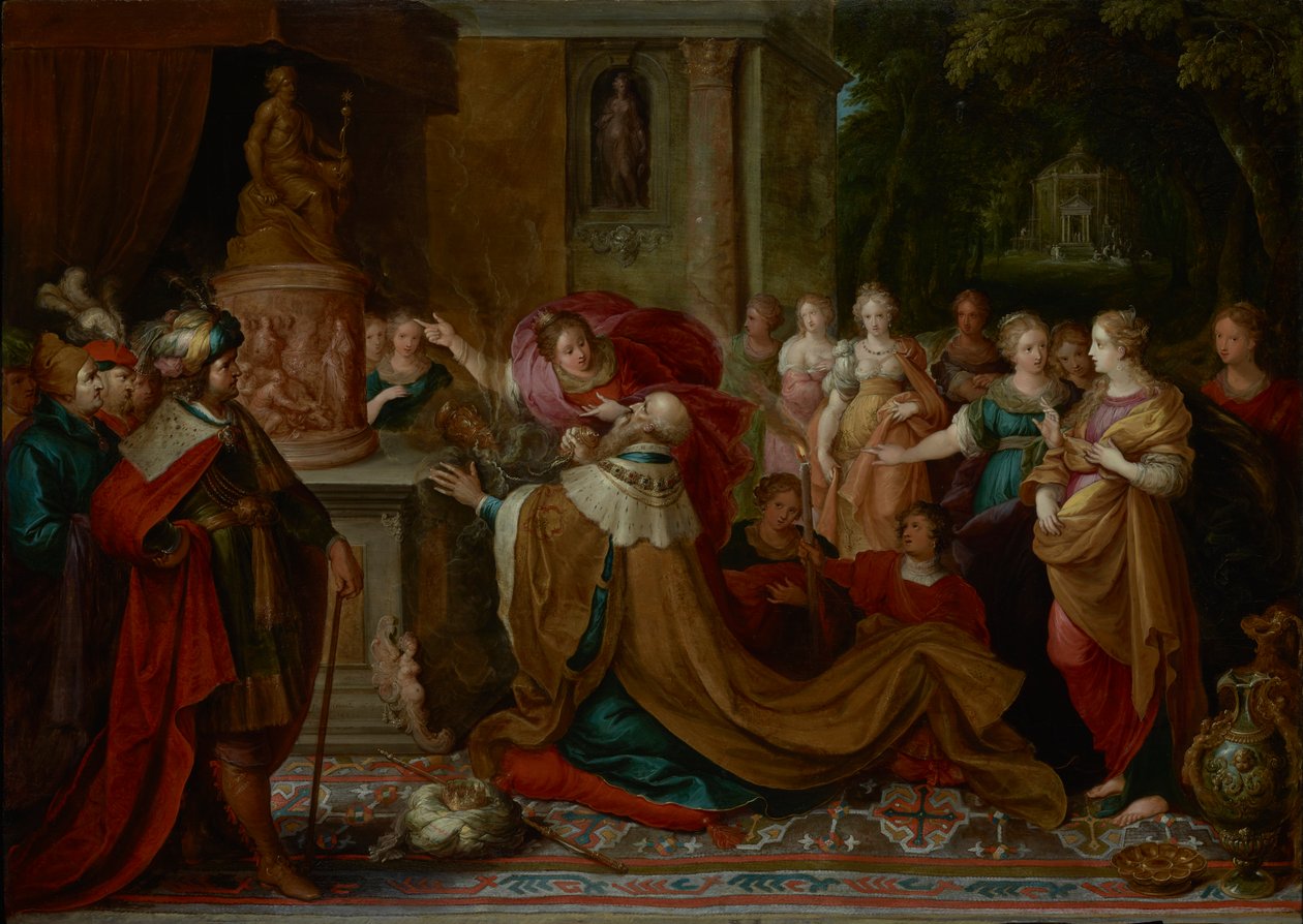 Salomons Afguderi af Frans Francken the Younger  