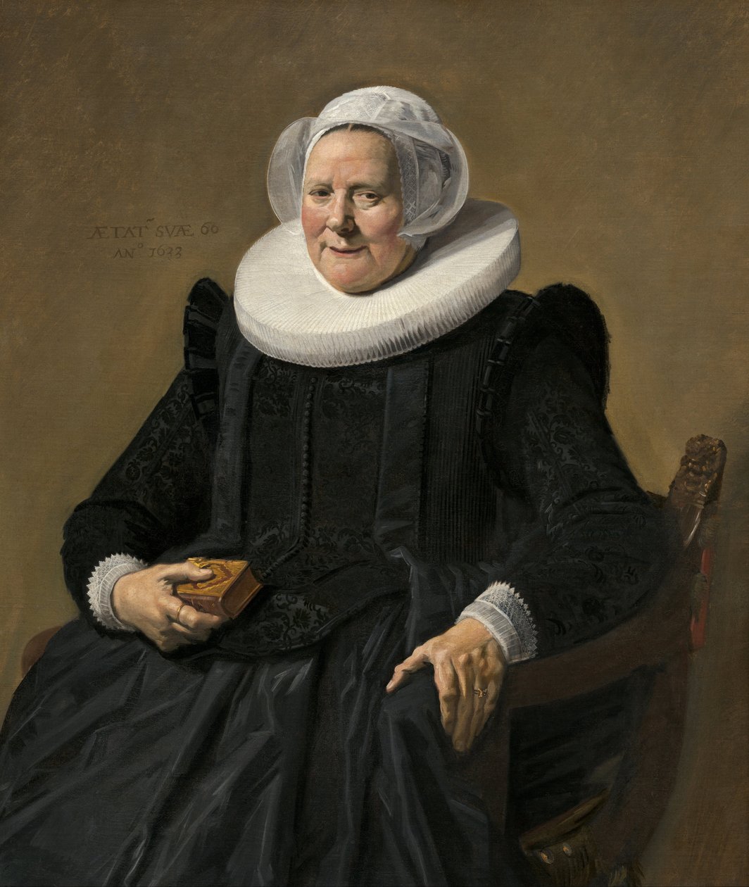 Portræt af en ældre dame af Frans Hals