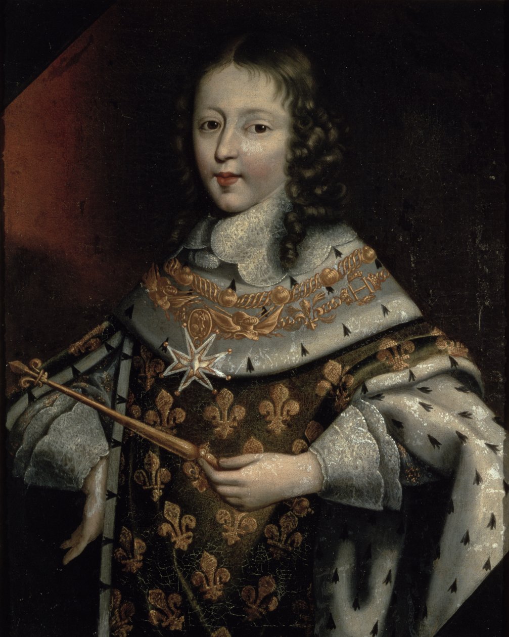 Portræt af Ludvig XIV (1638-1715) som dreng af Frans II Pourbus